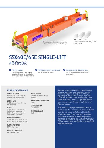 SSX40E/45E SINGLE-LIFT