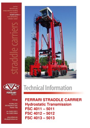 Straddle carrier hydrostatic - 2009