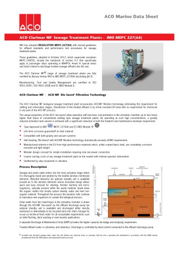 ACO Marine Data Sheet Clarimar MF v3 2014