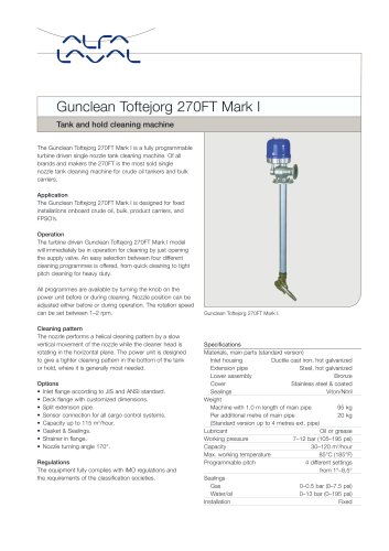 Tank and hold cleaning machine