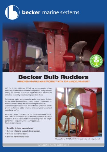 Becker Bulb Rudders