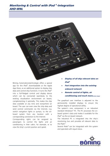 Monitoring and Control with iPad Integration AHD-WNL