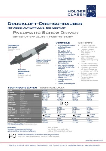 Pneumatic Screw Driver