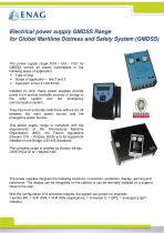 Electrical power supply GMDSS Range for Global Maritime Distress and Safety System (GMDSS)