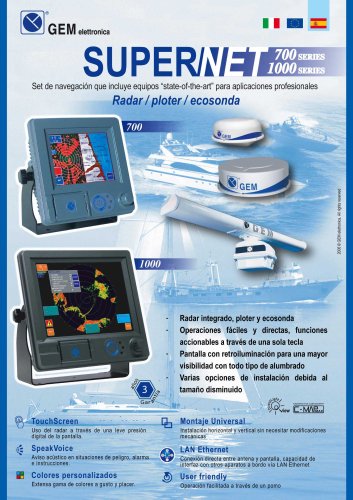 Echo sounder for ships SUPERNET  700 PDF