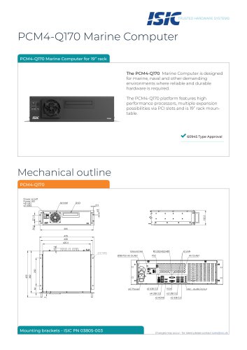 PCM4-Q170 Marine Computer