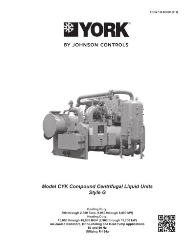 Model CYK Compound Centrifugal Liquid Units Style G