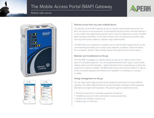 The Mobile Access Portal (MAP) Gateway