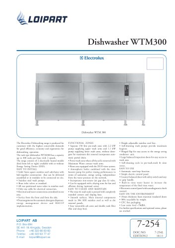 Dishwasher WTM300EA