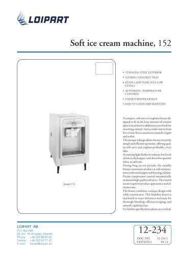 Soft Ice Cream Machine Taylor 152