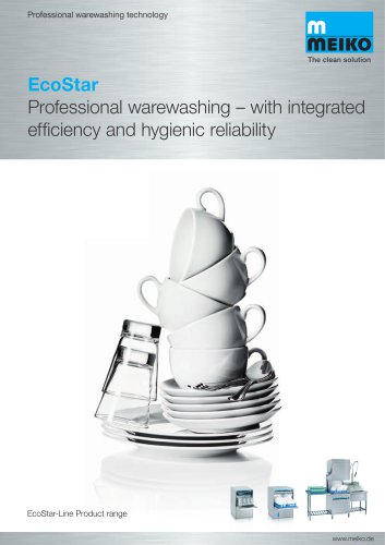 Catalogue Hood-type glass and-dishwashing machines Ecostar-line Ecostar-545 D