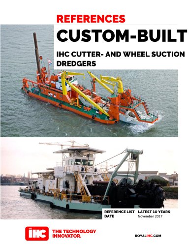 IHC CUTTER- AND WHEEL SUCTION DREDGERS