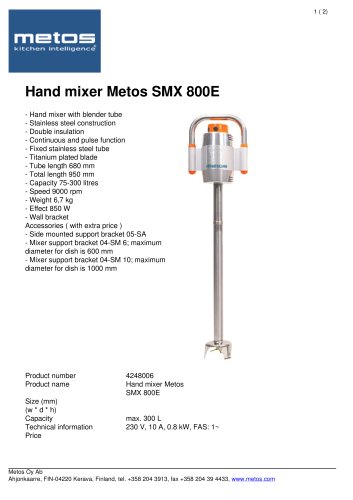 SMX 800E | 300L