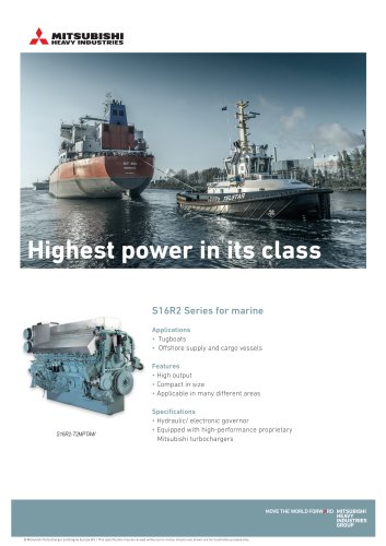 Brochure - Mitsubishi Marine Engine - S16R2 Series