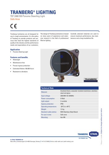 TEF 2488 550 Panama Steerling Light