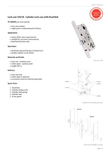 Lock case 5341/8