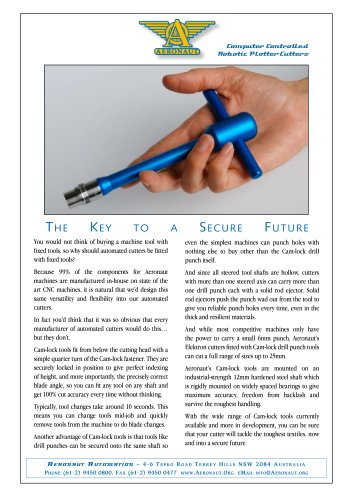 Cam-lock tooling brochure