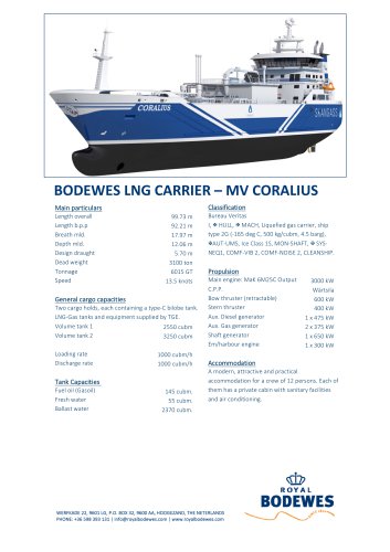 5800 cubm LNG bunker vessel