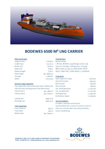 LNG CROSSBOW TANKERS