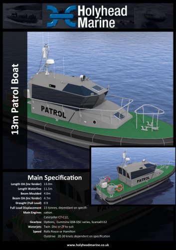 13m Patrol Boat