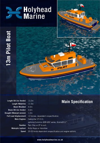 Holyhead Marine 13m Pilot Boat