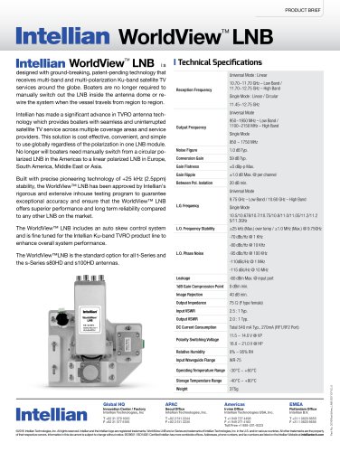 INTELLIAN  ALL-AMERICAS LNB