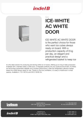 ICE-WHITE AC WHITE DOOR