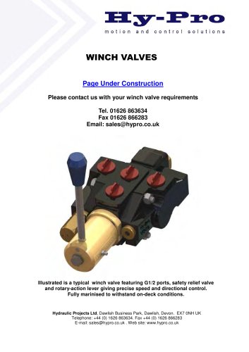 WINCH VALVE