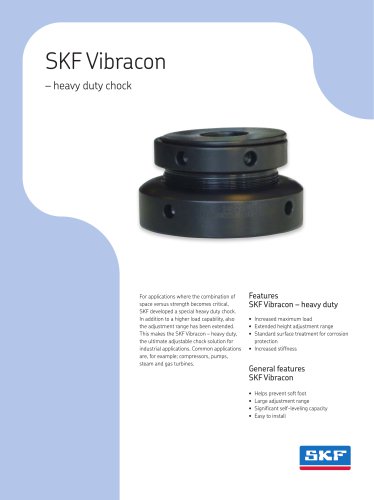 SKF Vibracon - heavy duty chock