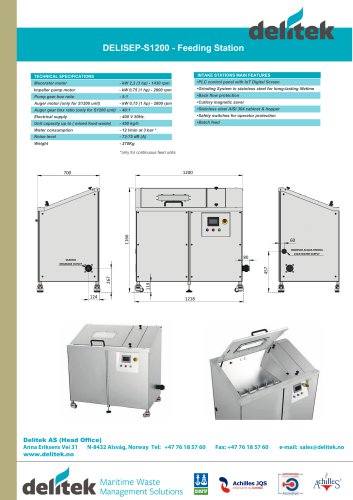 DeliSep-S1200 Feeding Station