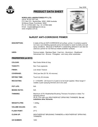 Norust all surface primer