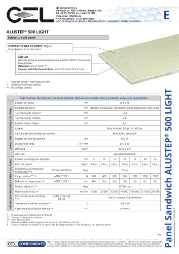 Panel sandwich ALUSTEP 500 LIGHT
