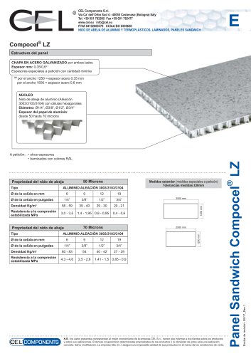 Panel Sandwich COMPOCEL LZ