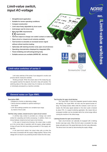 Datasheet RW5