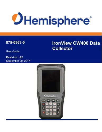 IRONVIEW CW400 DATA COLLECTOR