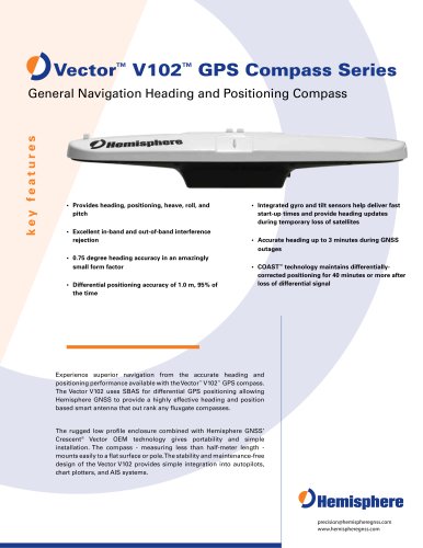 VECTOR V102? GPS COMPASS SERIES