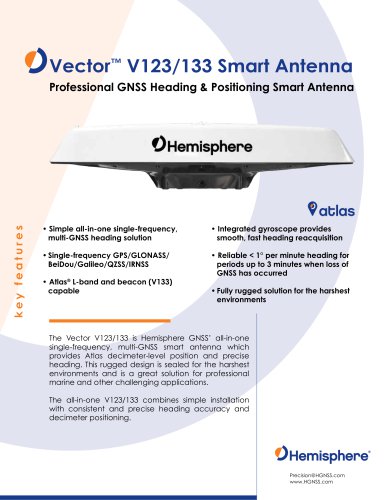 VECTOR™ V123 & V133 SMART ANTENNA