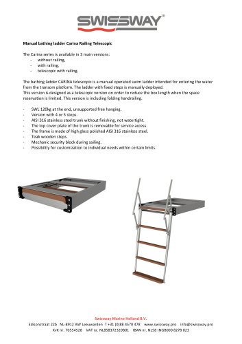 Carina Railing Tele product sheet