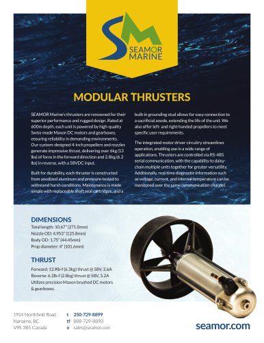 Modular thrusters