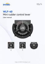 WLF-40_Mini rudder control lever_User manual_EN_V1.0