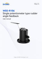 WSS-R106_Single potentiometer type rudder angle feedback_User Manual_EN_V1.0
