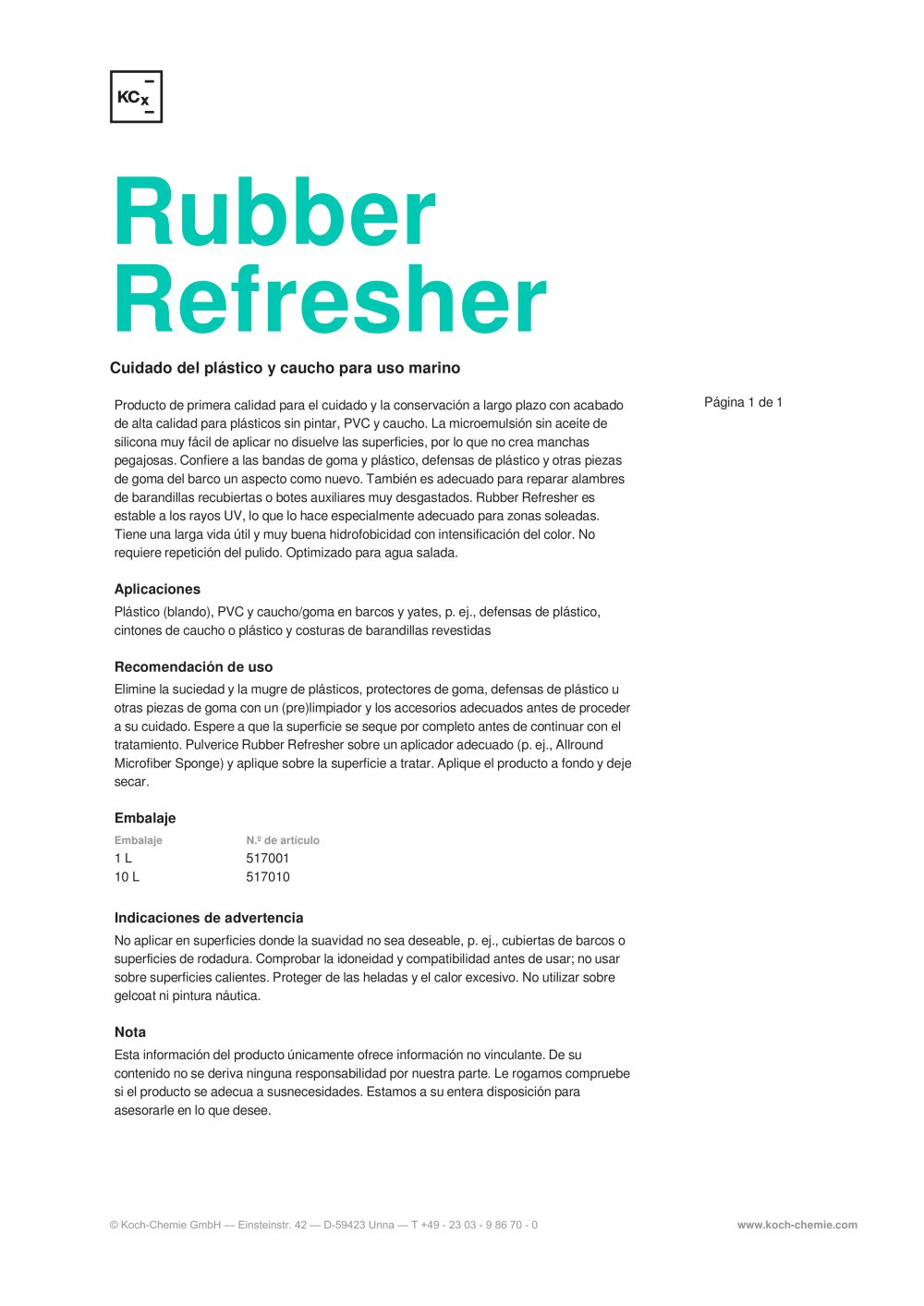 Rubber Refresher - Koch-Chemie GmbH