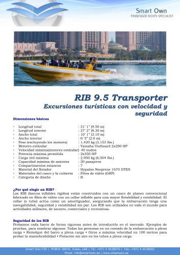 RIB 9.5 TRANSPORTER