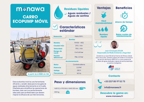 Carro ecobomba móvil