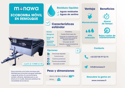 Ecobomba móvil en remolque