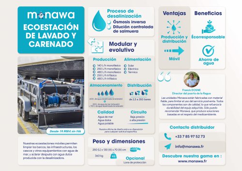 Ecoestación de lavado y carenado