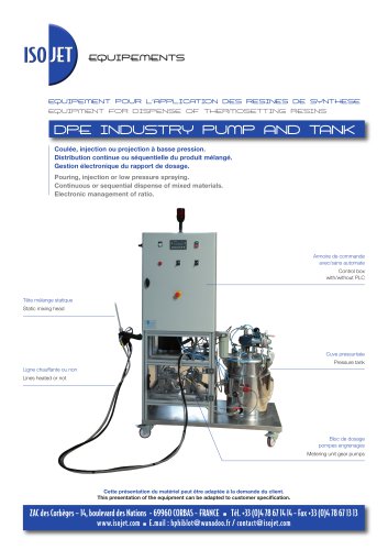 DPE INDUSTRY PUMP AND TANK