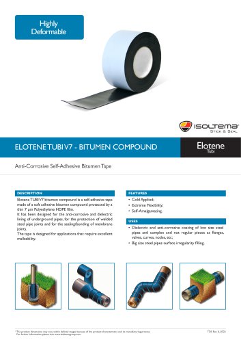 ELOTENE TUBI V7 - BITUMEN COMPOUND