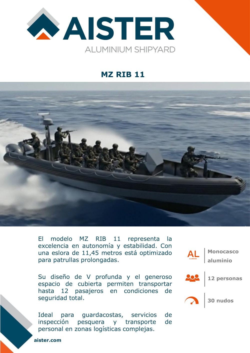 MZ RIB 11 - AISTER ALUMINIUM SHIPYARD