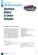 ELECTRICAL ROTARY & LINEAR ACTUATOR